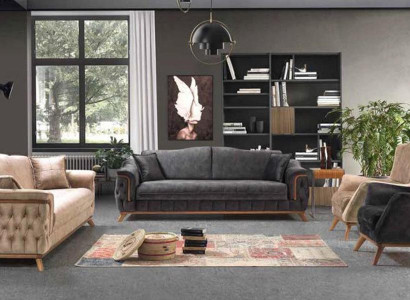 Sofa set Complete e Suite Armchair Sofas Set 4pcs 3+3+1+1 Seater